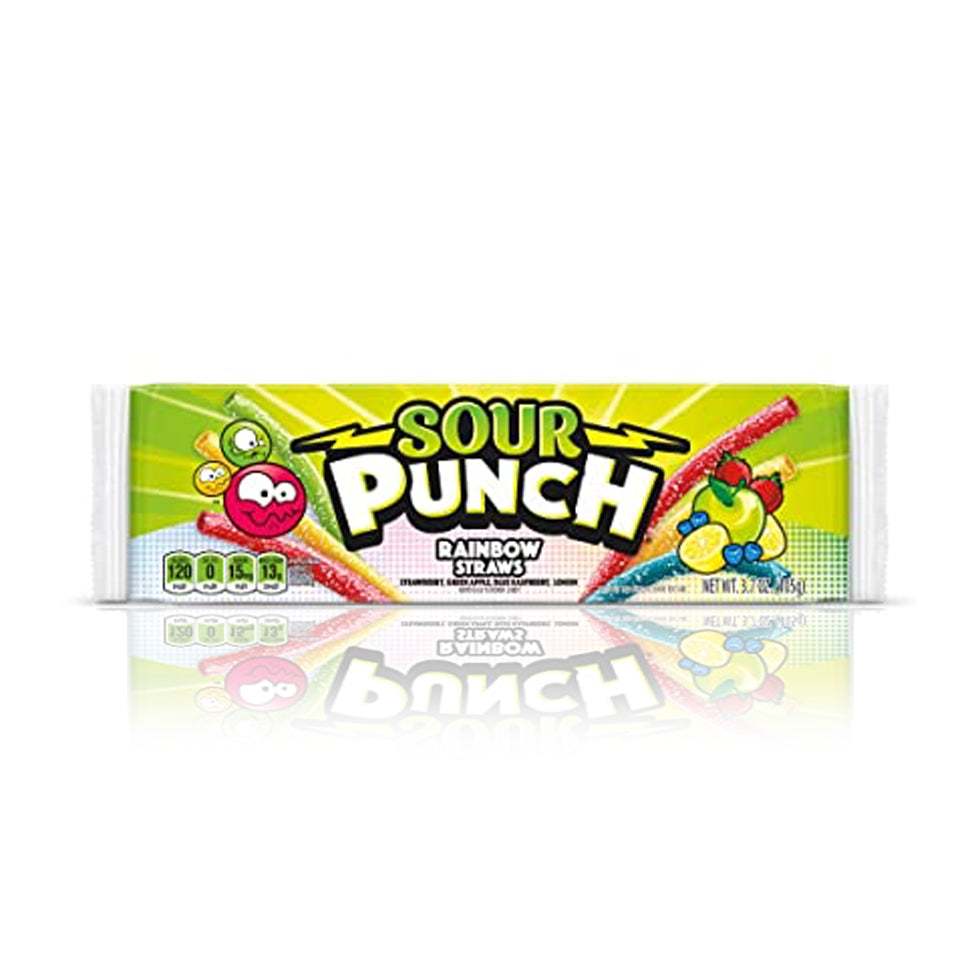 Sour Punch Rainbow Straws 56g