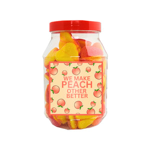 
                
                    Load image into Gallery viewer, Peach Hearts Pun Gift Jar 400g
                
            