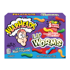 Warheads Lil' Worms Theater Box 3.5oz (99g)