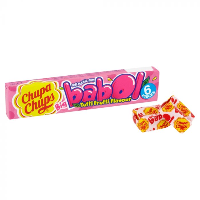 
                
                    Load image into Gallery viewer, Chupa Chups Big Babol Tutti Frutti Flavour Soft Bubble Gum 27.6g
                
            