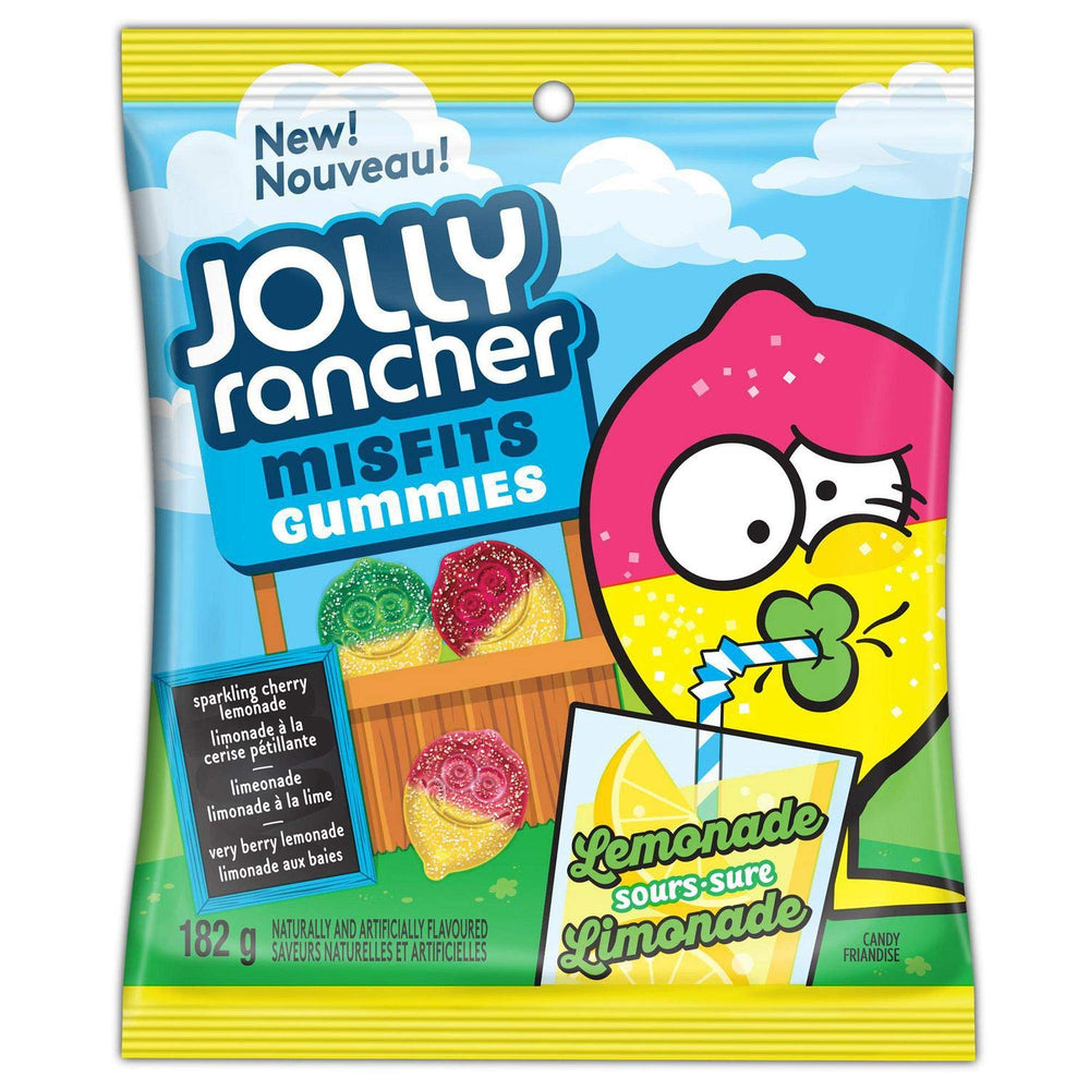 Jolly Rancher Misfits Gummies Lemonade Sours - 182g