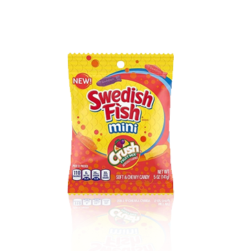 Swedish Fish Crush peg bag 141g