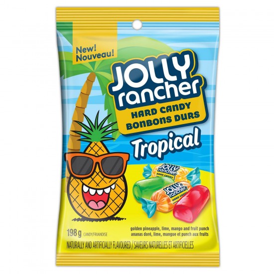 Jolly Rancher Hard Candy Bon Bon Durs Tropical Peg Bag - 198g