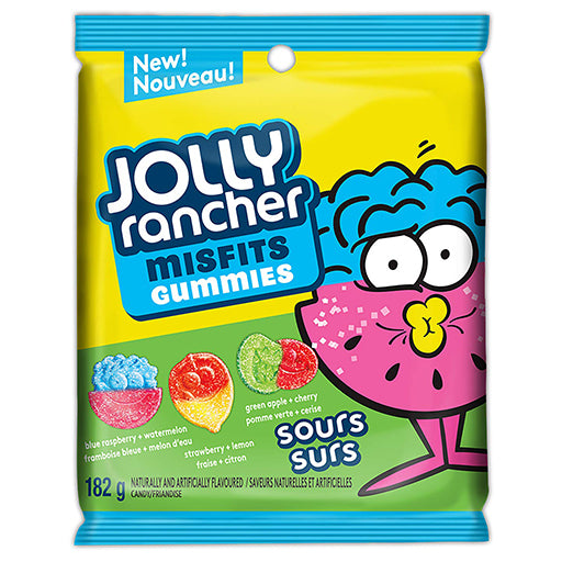 Jolly Rancher Misfits Gummies Sours Surs - 182g